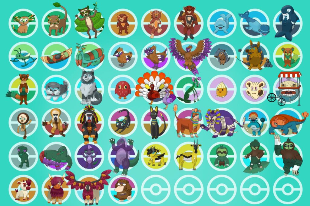 My Fakemon progress so far….