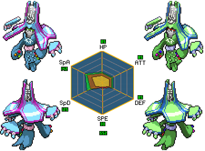 Arreesseebbo, the Elgyem and Beheeyem's fashionable mothership