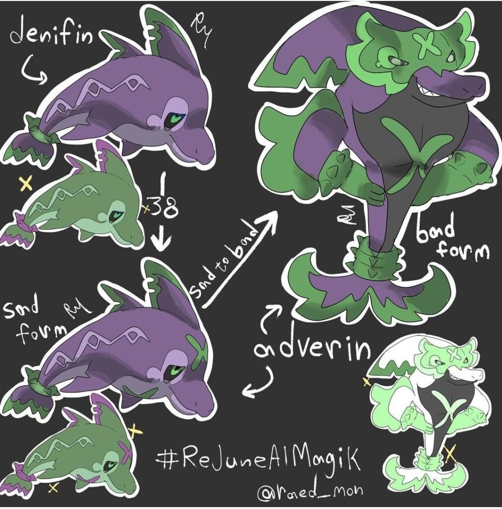 A convergent evolution for finizen and palafin