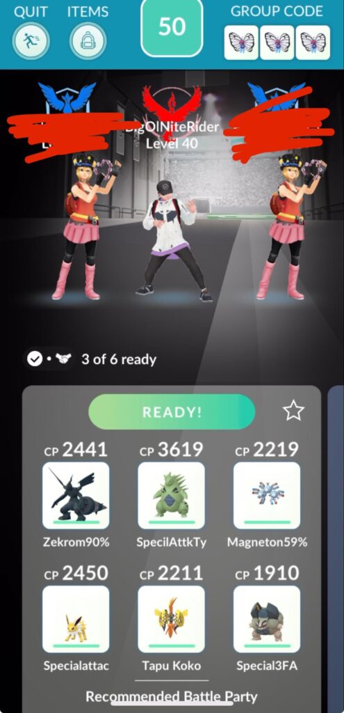I’ve been having lots of glitches with Niantic. Tonight, two of me joined a raid simultaneously!