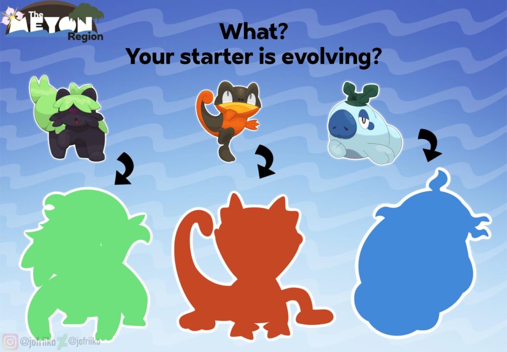 Look! Your starter Pokémon is evolving!