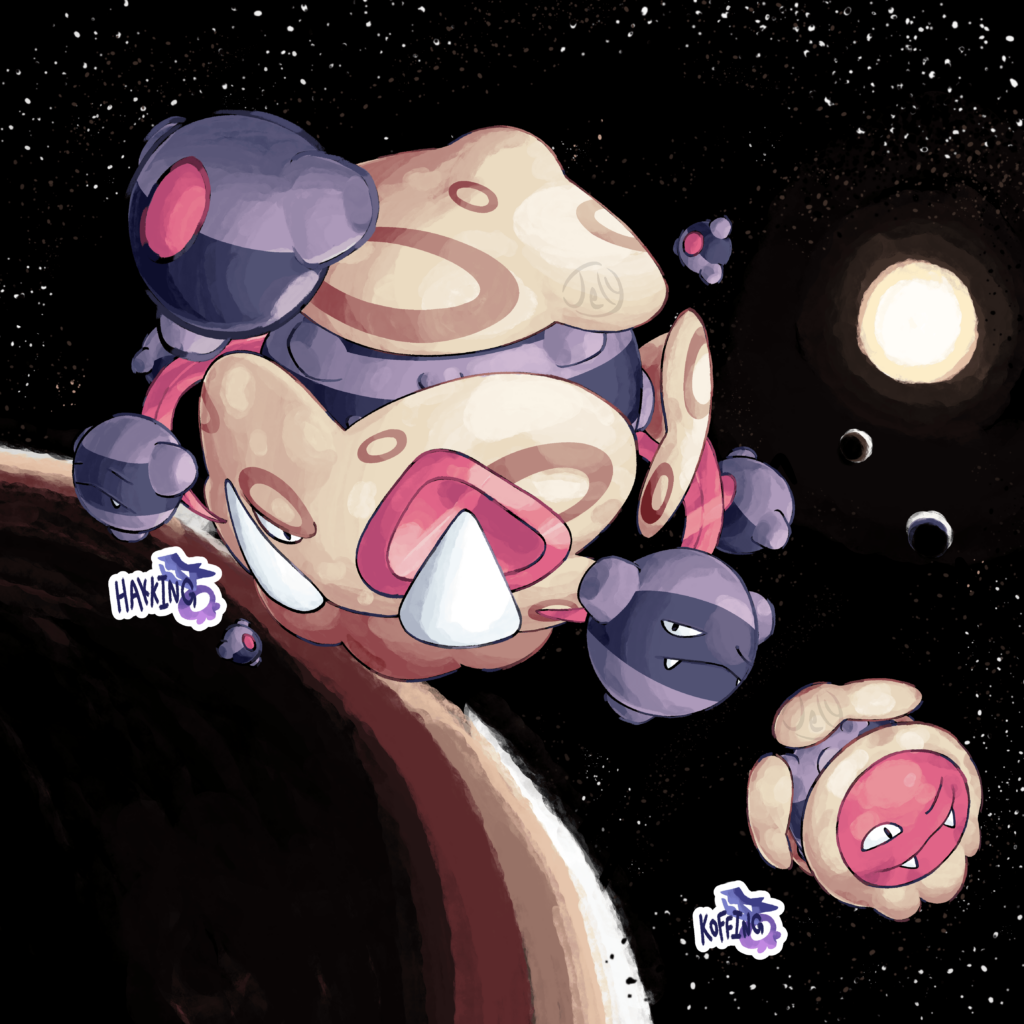 A Koffing on Jupiter? - Jovian Koffing and its evolution, Hakking! Both Poison/Dragon type.