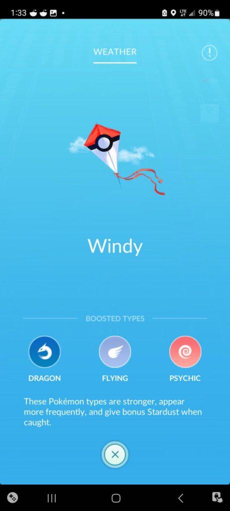 It was not windy for pokemon go for months