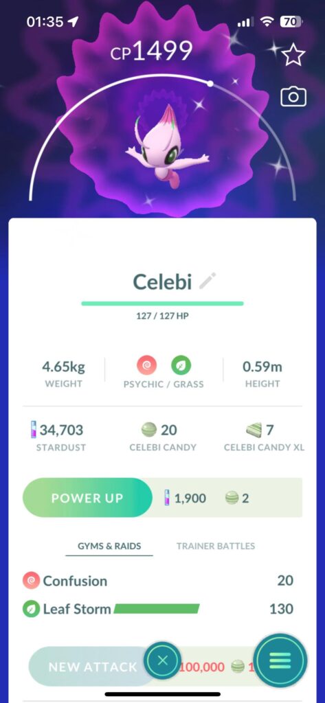 How rare is it to have a shiny celebi?