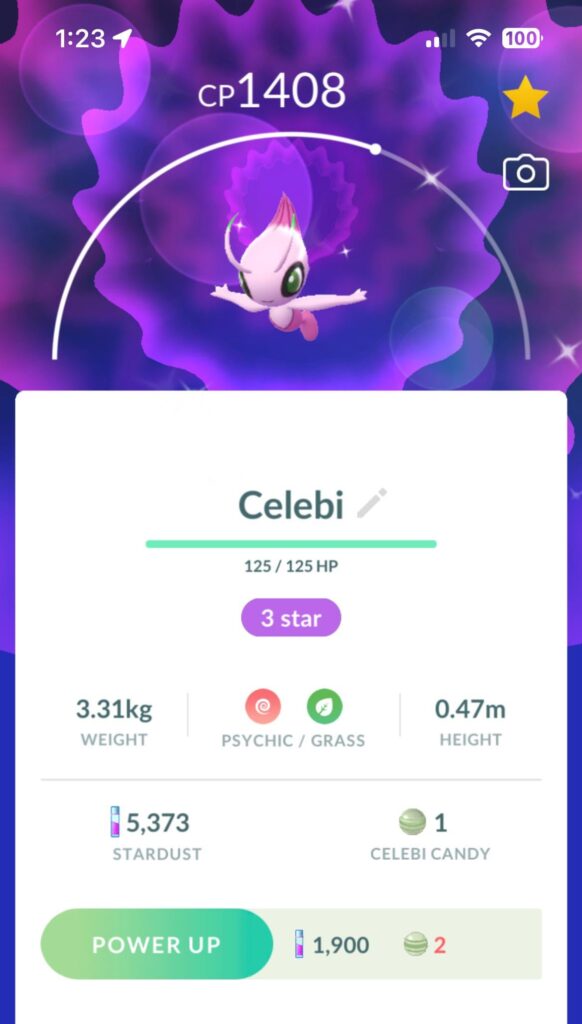 Wanted to show off my shiny Celebi ☺️