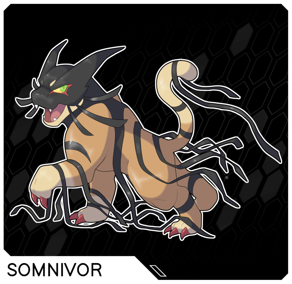 Tiger fakémon I drew from a dream. No other reason...
