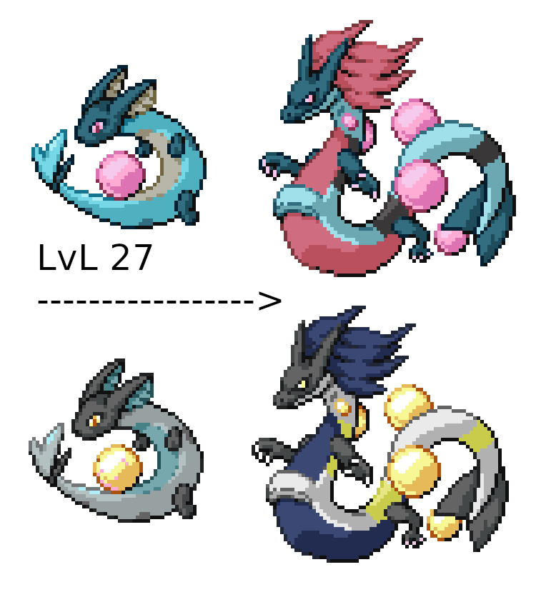 The Egora Regions Sea Dragons, Levial and its evolution Leviadjet