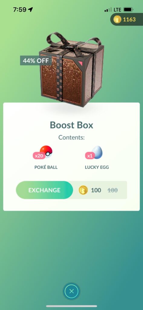 No longer 100 coins! Now just 100 coins! That’s a 44% savings!