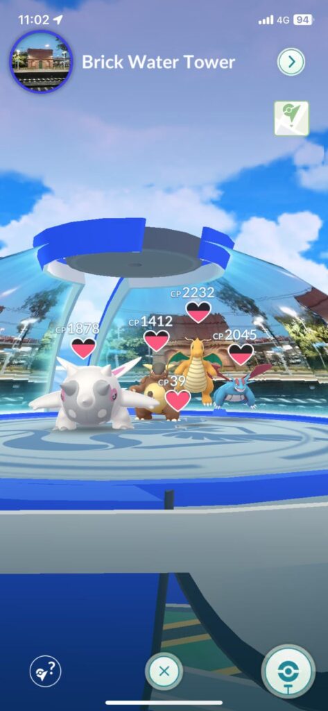 Putting a little Gimmighoul in a gym filled with big Pokémon