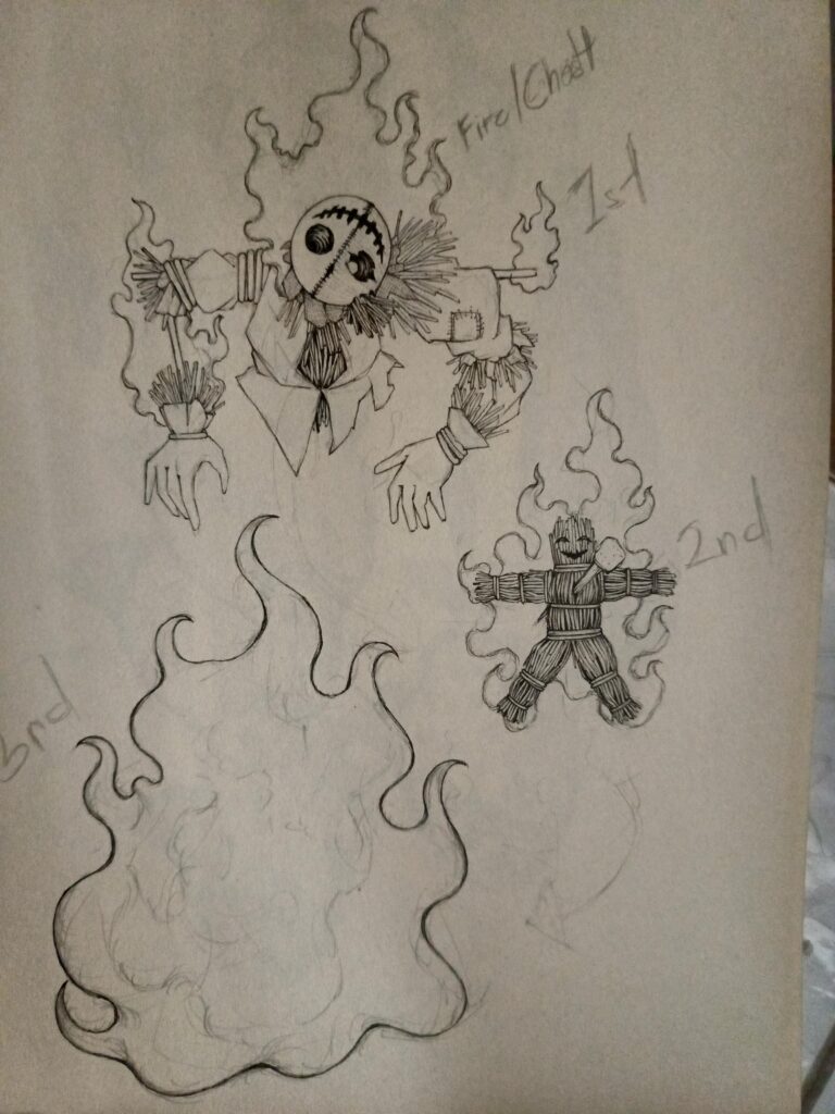 Fire starters i made . Fire ghost