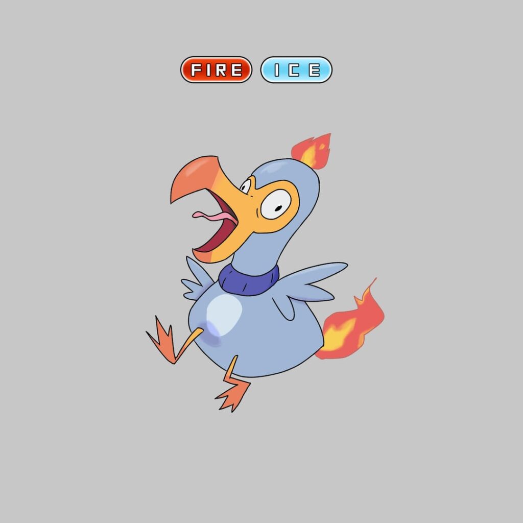 1st fossil for my Pokémon region! Meet Flartdo and Icecortch!