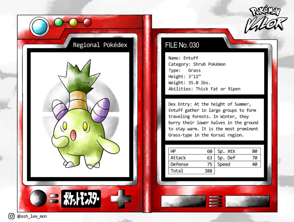 Korsai Regional Plant Pokemon evo