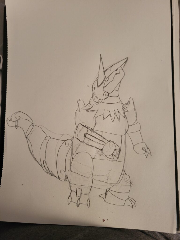 The evolution from my first fakemon!