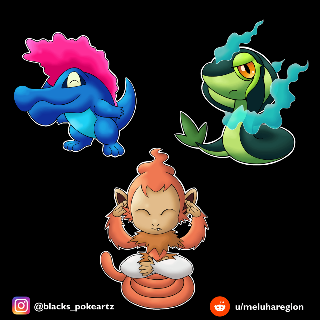 My region's starters. Who would you choose?