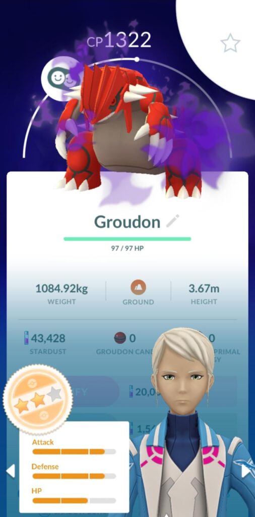 Mewbie question: Is it worth purifying this Groudon?
