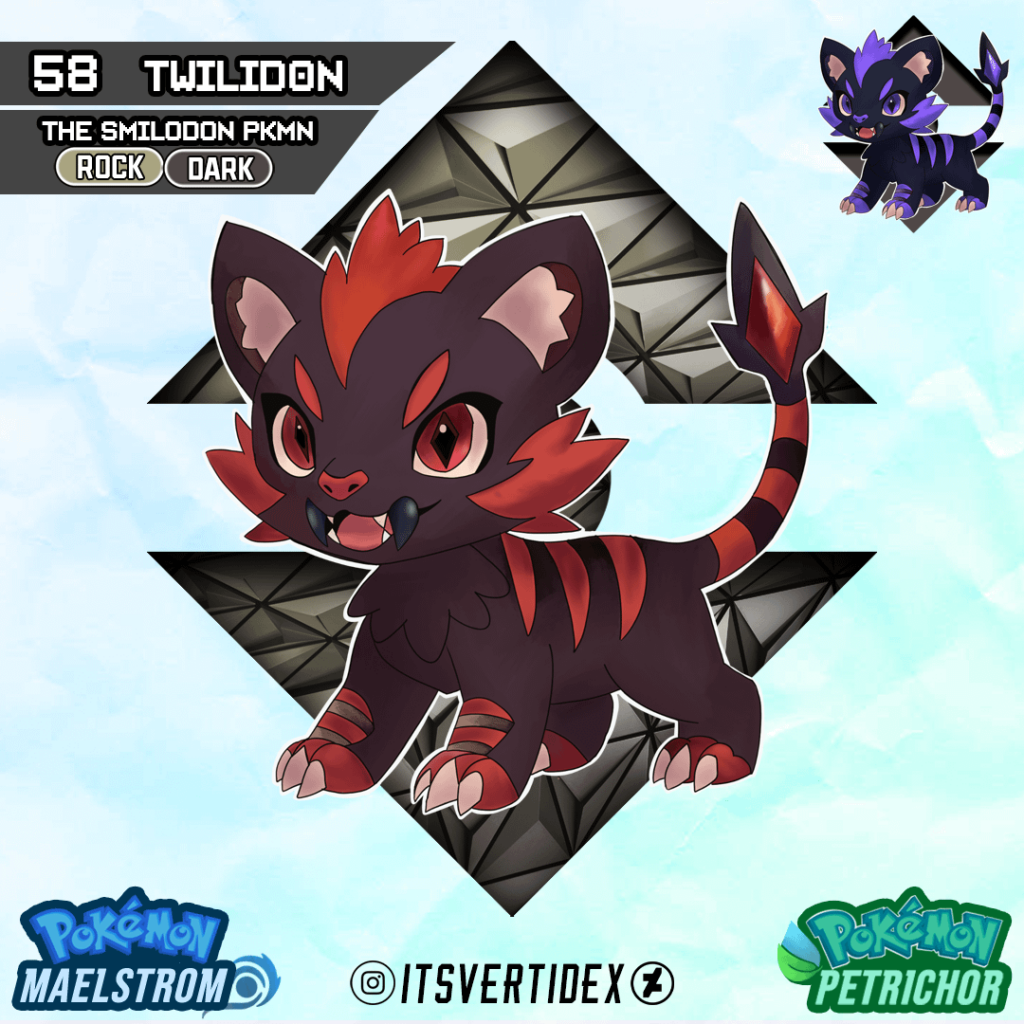 Meet Twilidon, the Smilodon Pokemon (The Fang Fossil)