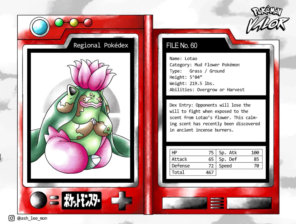 Lotao: The Mud Flower Pokemon