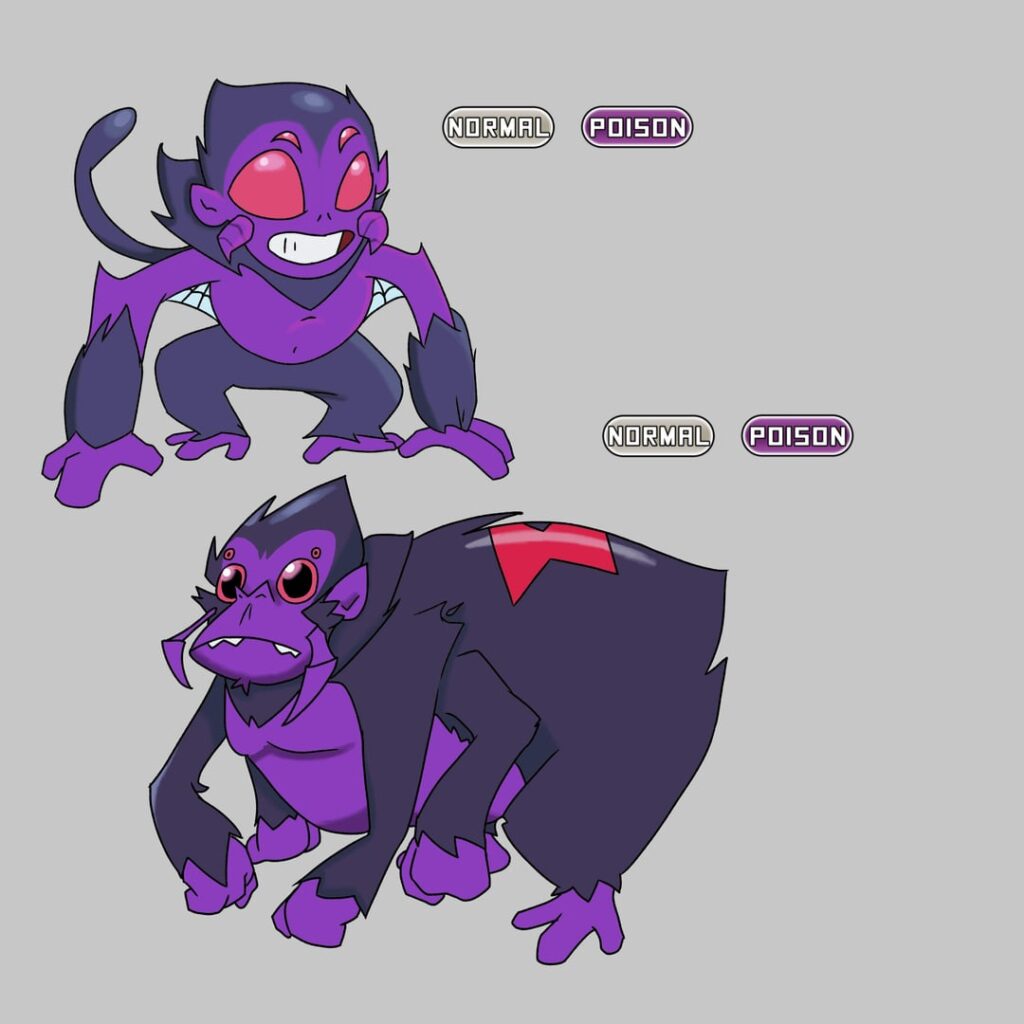 I present to you all, the Spider Monkey Pokémon!