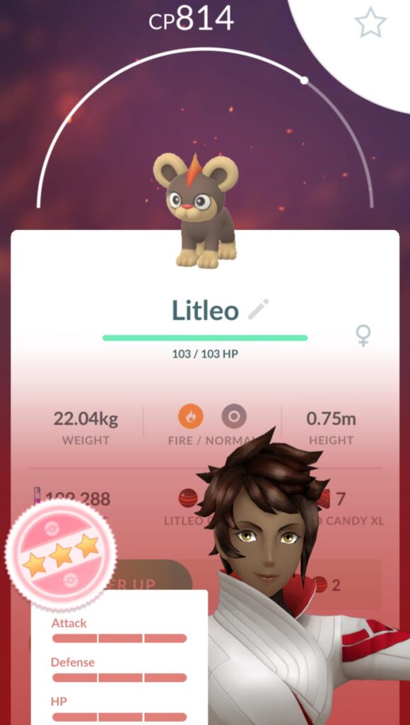 Just hatched a HUNDO Litleo from the scorching steps event