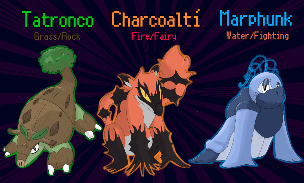 Edgy teenage forms of my Starters