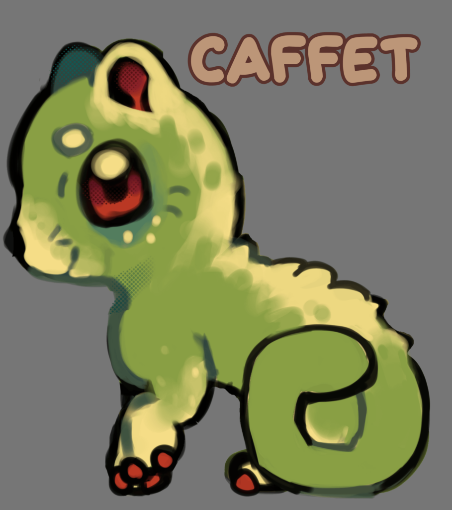 grass starter African civit pokémon