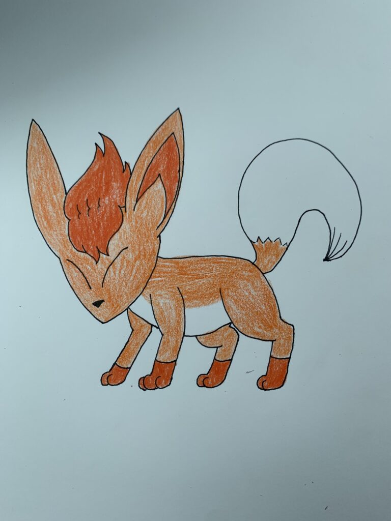 Kitsuno the Single Tail Pokemon. It evolves into Vulpix at level 15.
