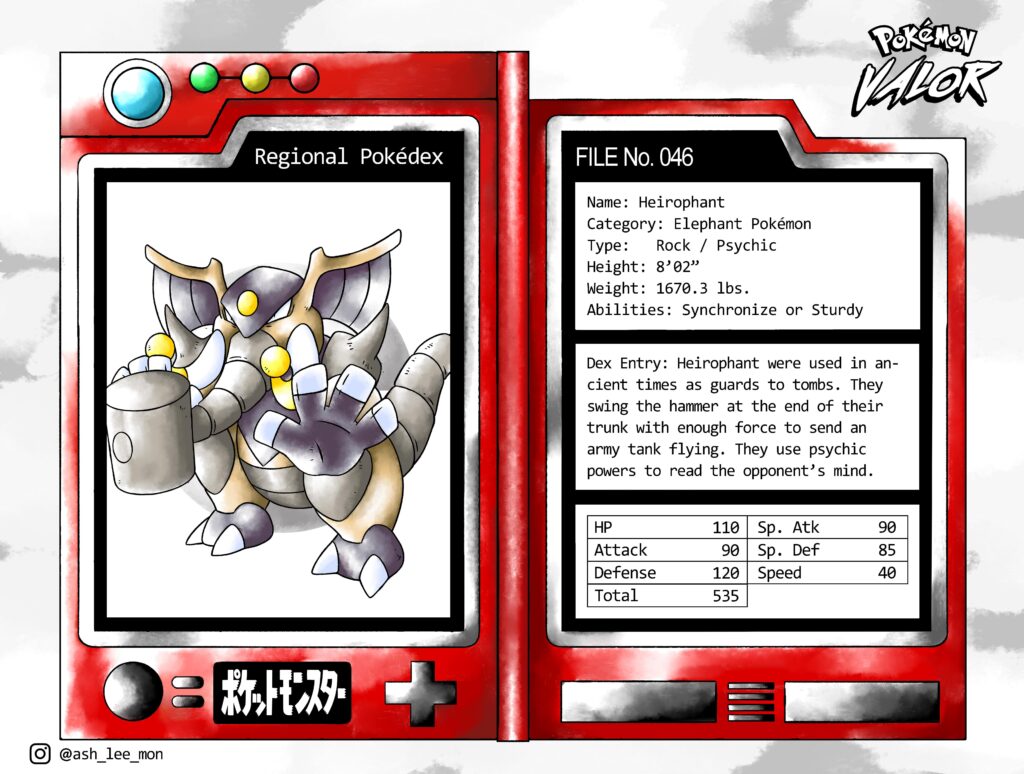 Korsai Fakemon Region Elephant Pokemon Evo.
