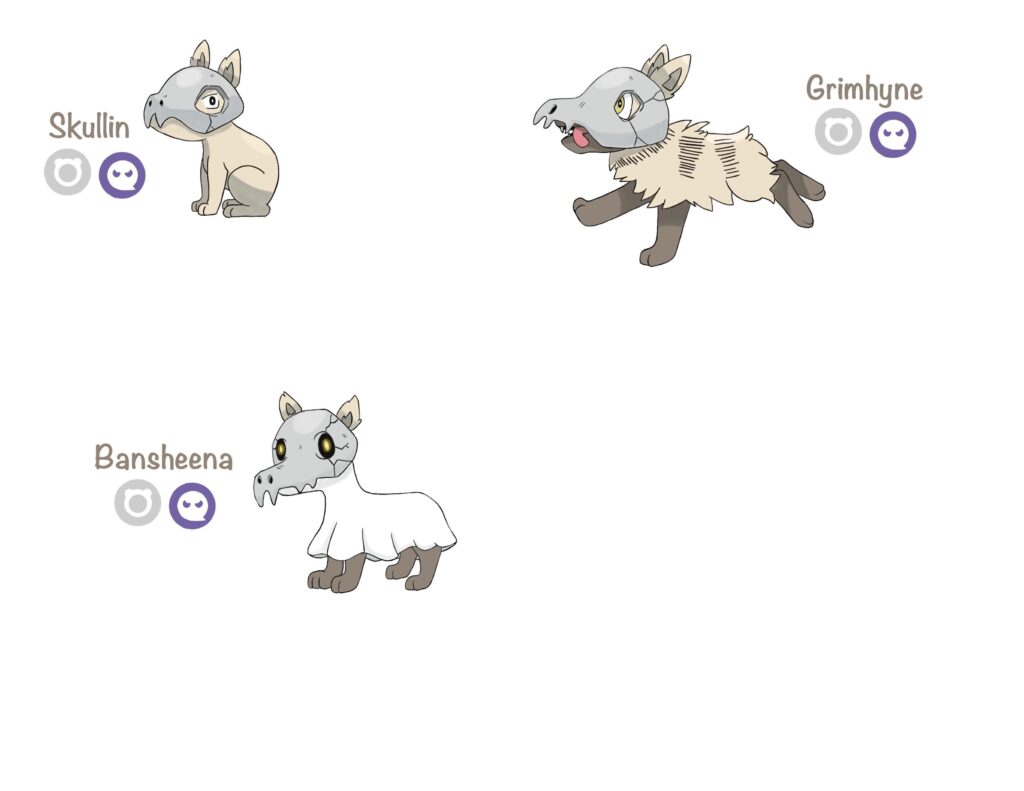 This fakemon loves following people around for extra treats during Halloween