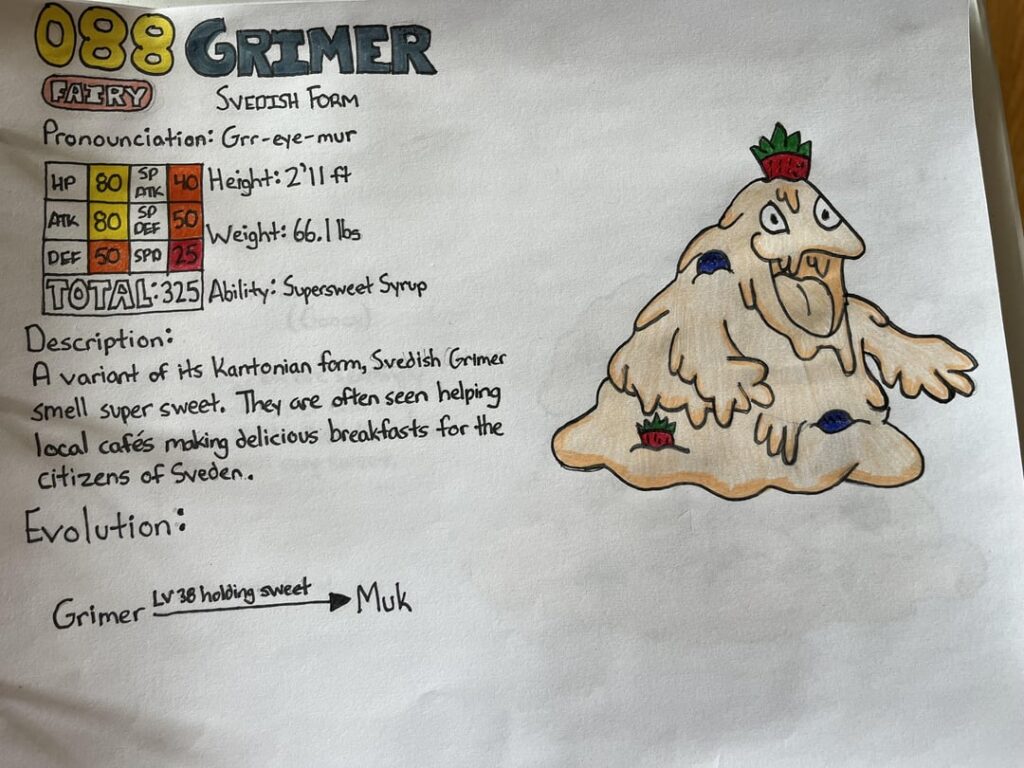 My region Grimer & Muk! Instead of toxic sludge, they’re made out of pancake batter!