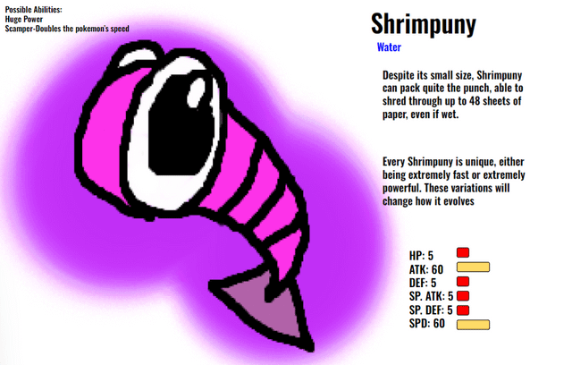 Some shrimp fakemon