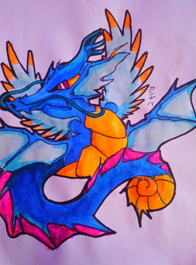 Mega Kingdra Dragon Poison type