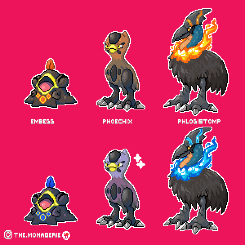 Me again with my take on fire starter fakemon. The idea i started with was a flightless phoenix, and this is where i ended up. Let me know what you think. Feedback is welcomed!