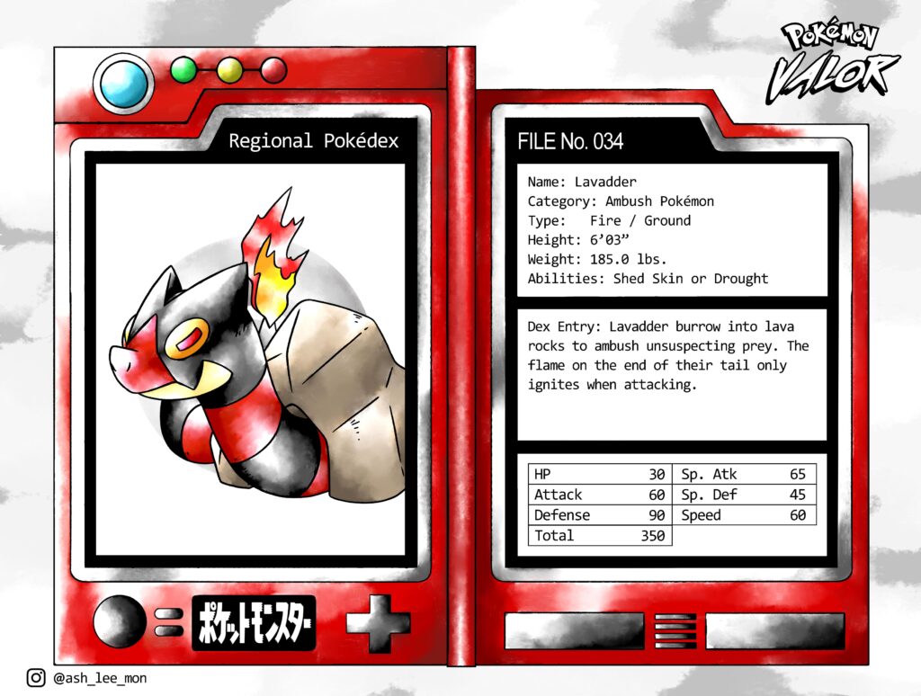 Snake Pokemon based on the Asian Tiger Snake