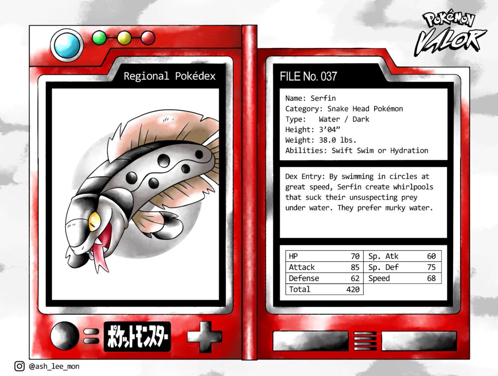 Fakemon Regional Fish Pokemon Evo.