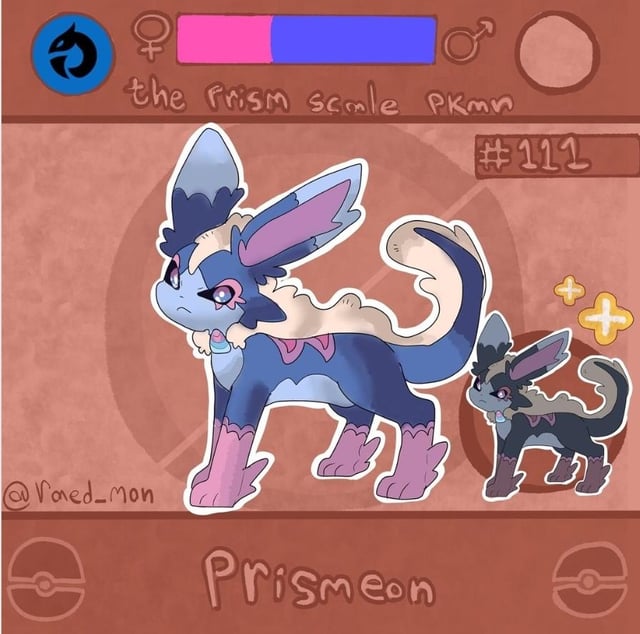 My dragon eeveelution based on the prism scale