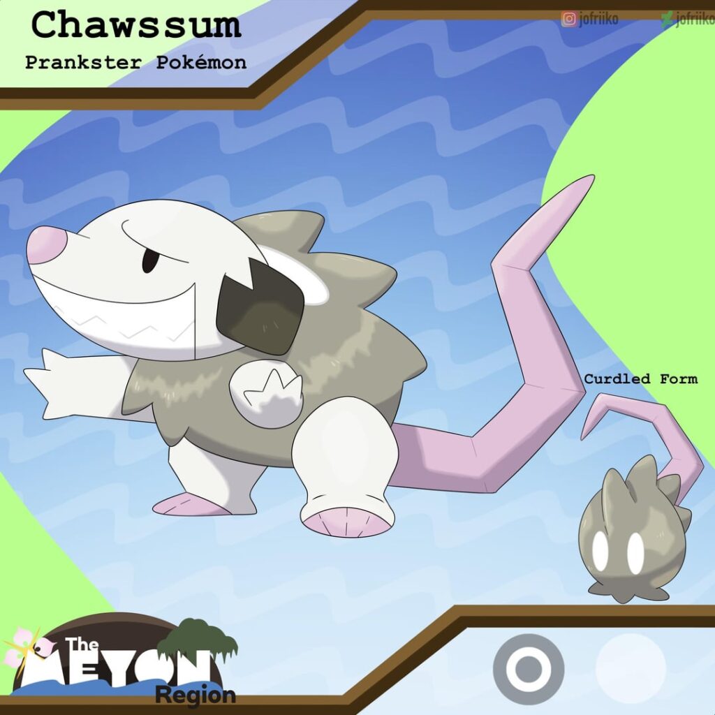 Meet Chawssum! Your Route 1 critter