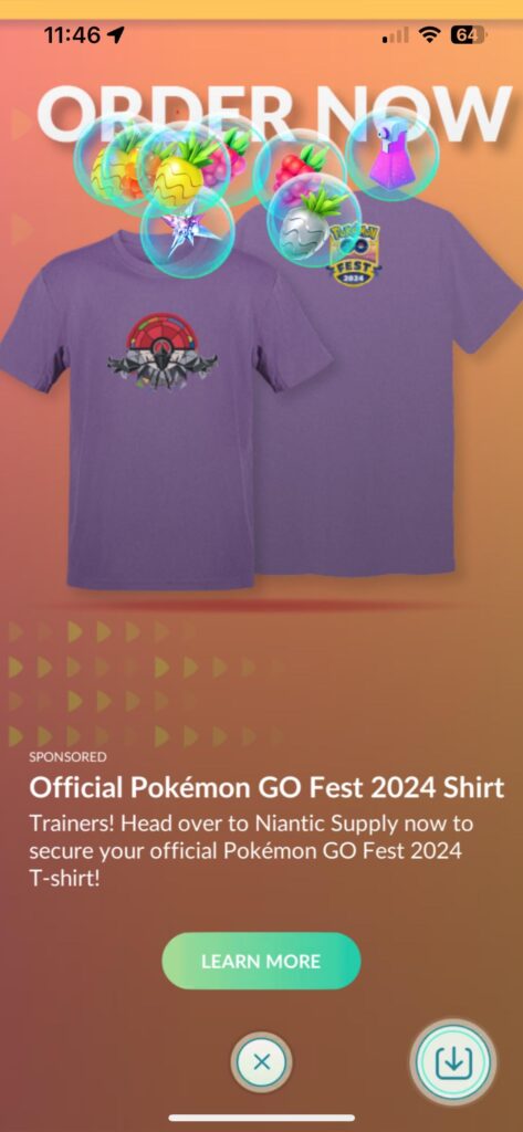 Star piece from sponsor