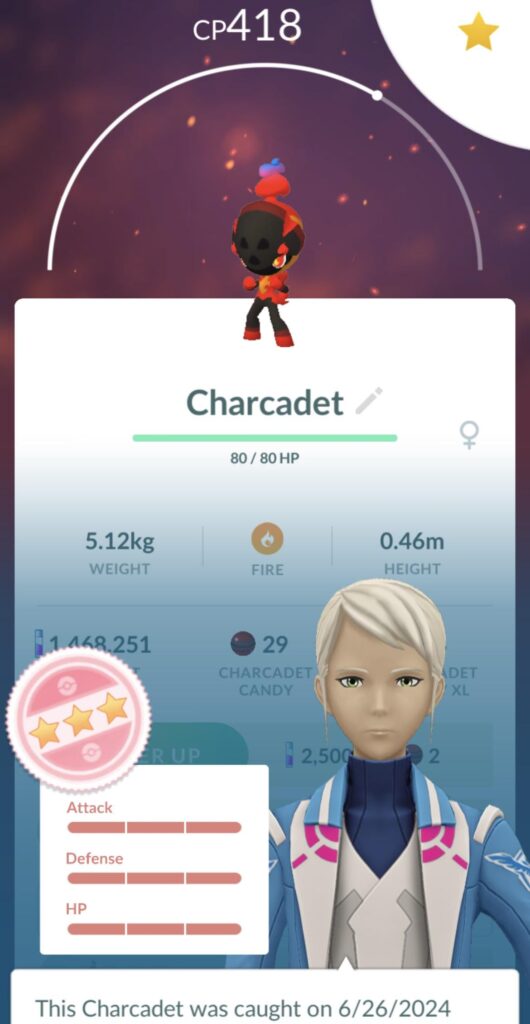 Finally got a Charcadet, and it’s 4*