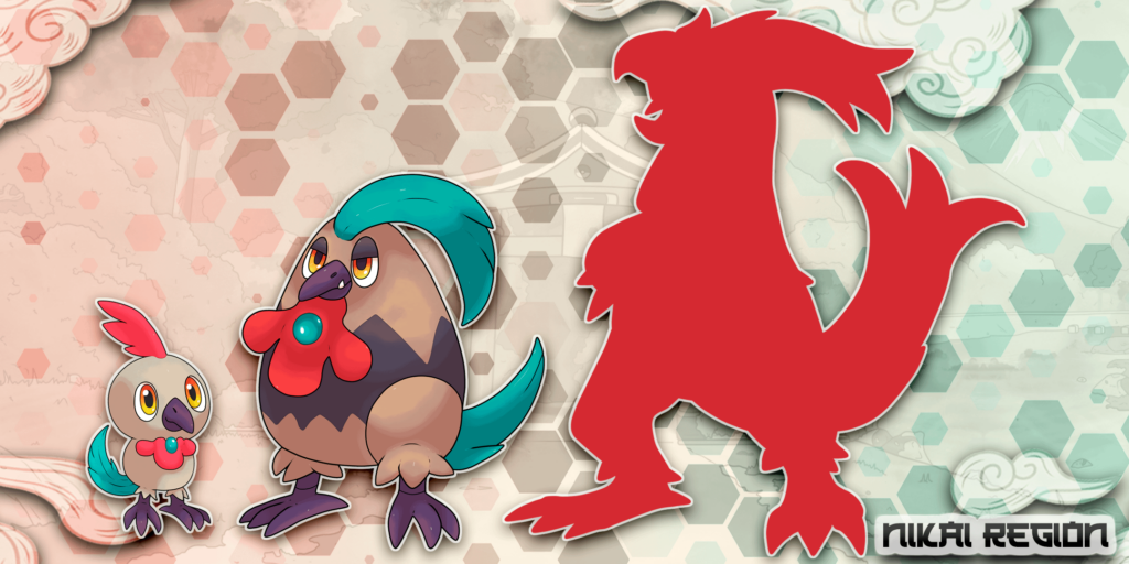 Next Week I'm Posting the Rooster Pokémon Final Evolution - Basan (Yokai) Fakémon - @nikairegion