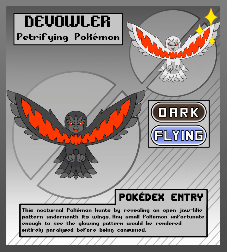 Devowler: the Petrifying Pokémon