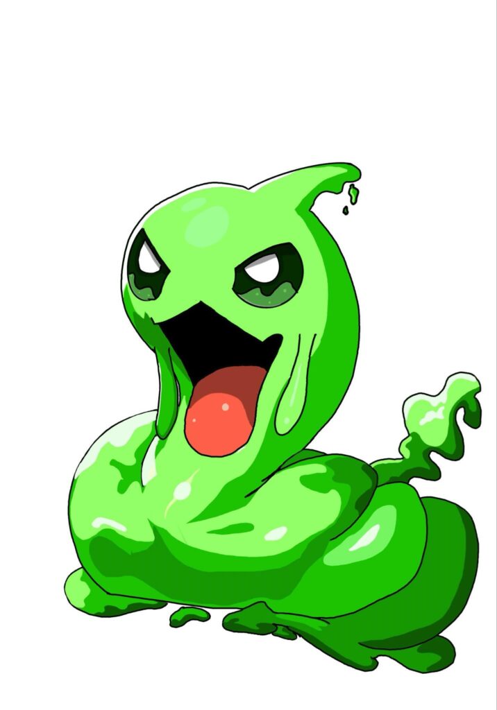 Was imagining a route 1/route 2 evo-1 kind of slimy poison snake, let's find a name for it!
