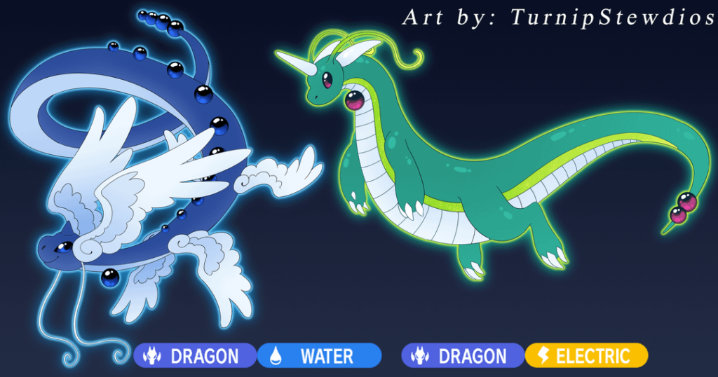 Dragonair split evolutions commission