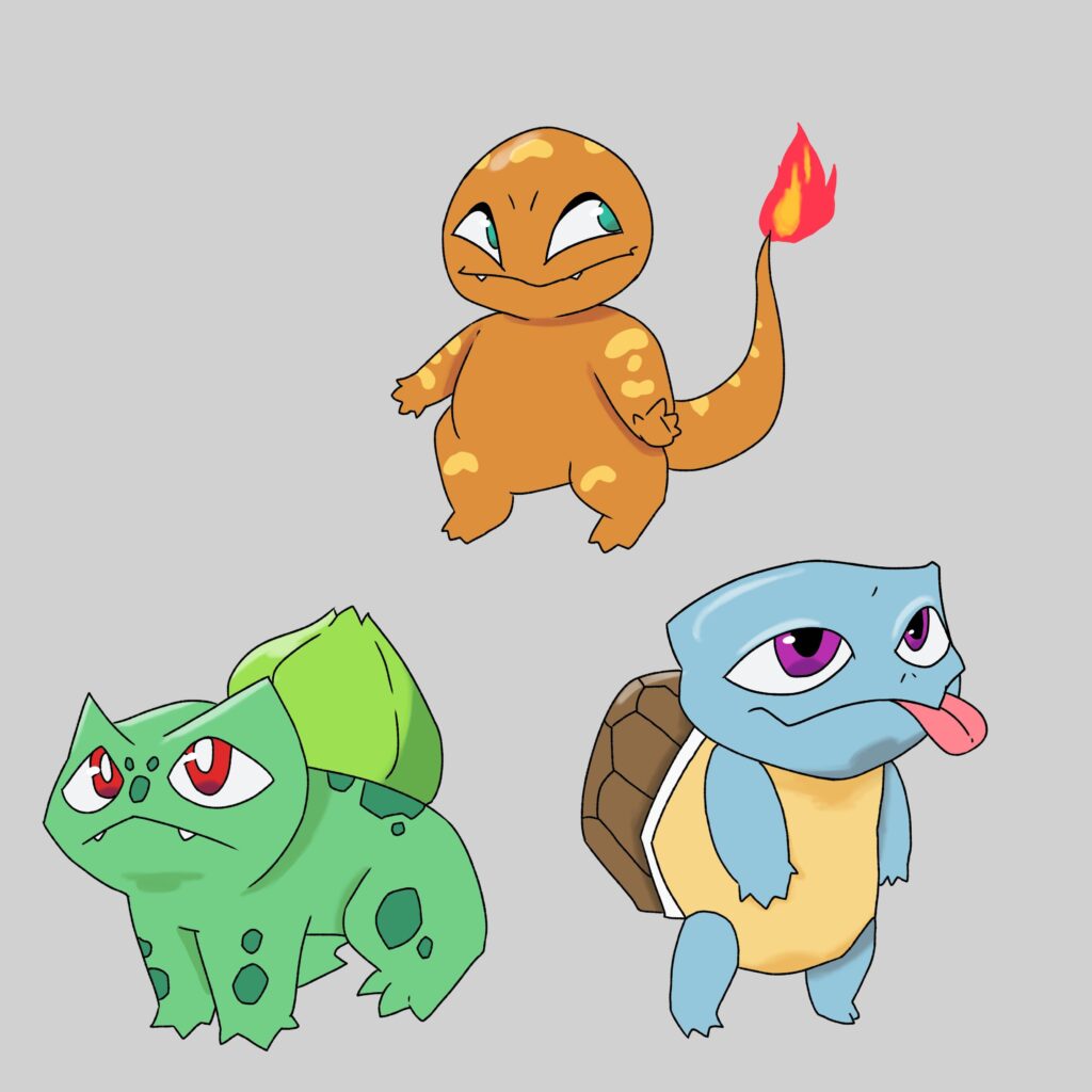 Have you ever asked yourself: How would the 1st Gen Starters look if they came out on todays date? HERE’S YOUR ANSWER (at least I think so)