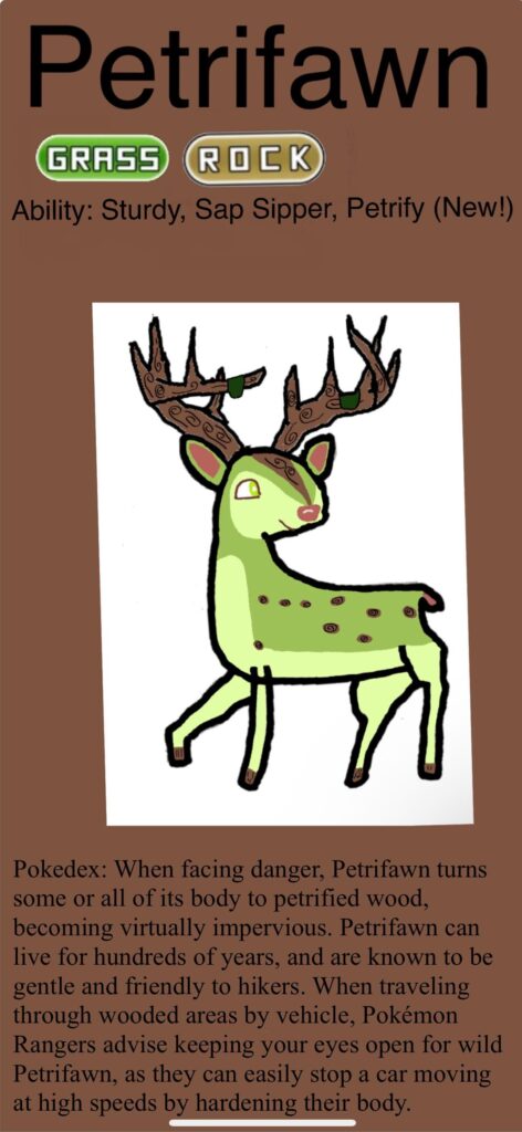 Petrifawn, the Old Growth Pokémon