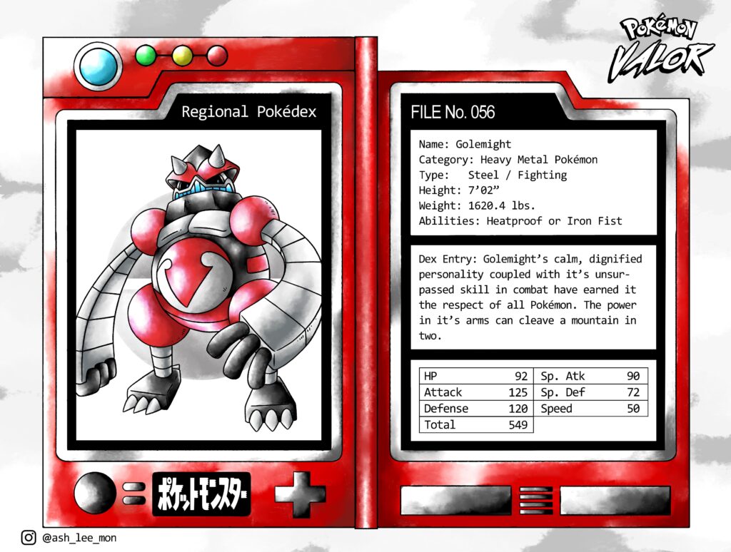 Korea Fakemon Region Steel Type Final Evo.