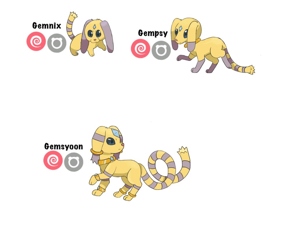 Normal-psychic raccoon esque fakemon?