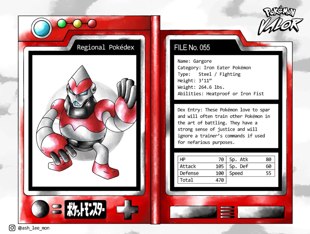 Korean Fakemon Region Steel Type Pokemon Evo.