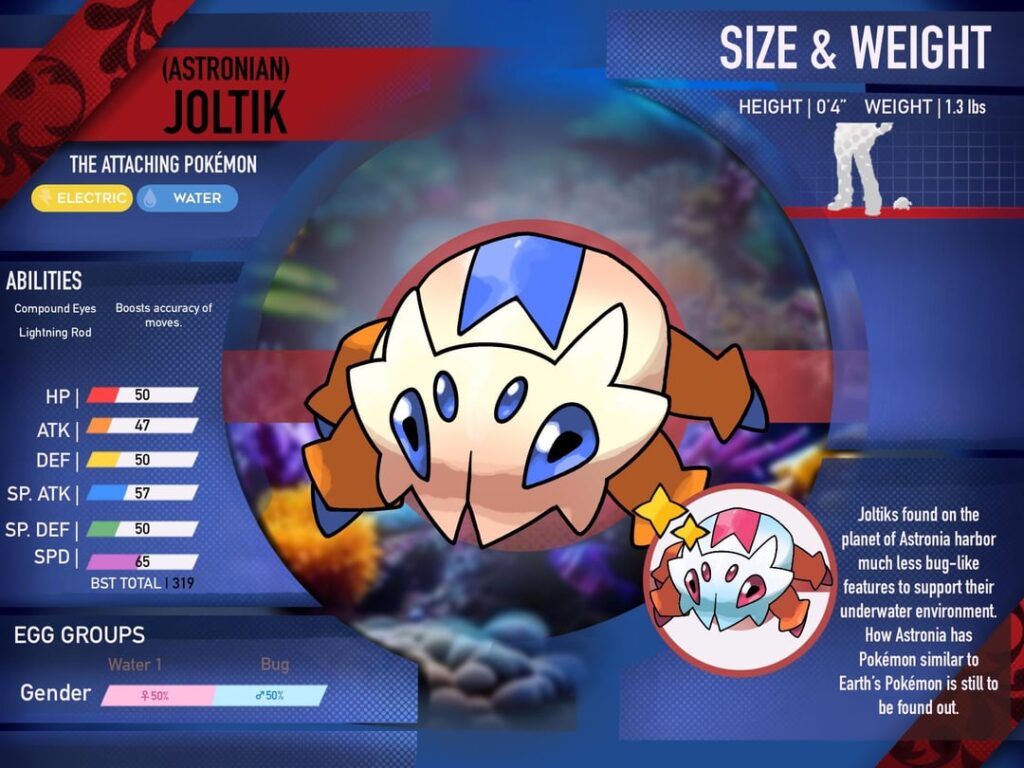A new variant of Joltik and Galvantula for my aquatic region.