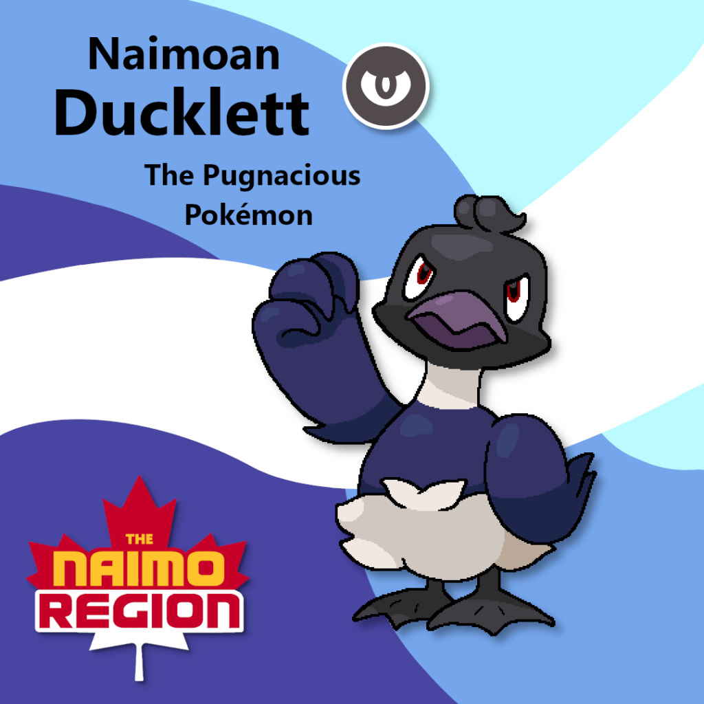 Some mons to inhabit the lakes and rivers of my Vancouver-inspired region, Naimo!