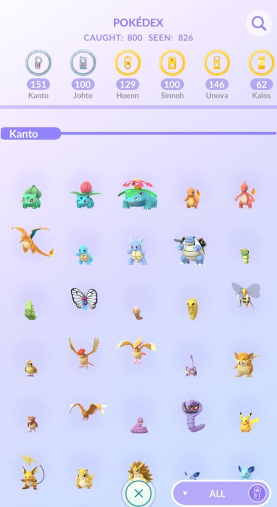 Player since day 1 and I finally hit the 800 mark.. which I guess means I average 100 new pokemon a year!